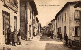 N79 - 38 - VILLENEUVE-DE-MARC - Isère - La Grande Rue - Autres & Non Classés