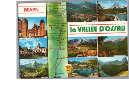 LE BEARN 64 - La Vallée D'Ossau Plan Carte Pau Arudy Gourette Laruns Artouste Eaux Bonnes  - Andere & Zonder Classificatie