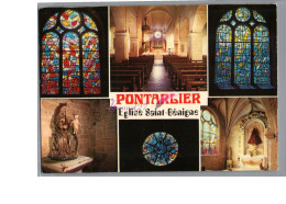 PONTARLIER 25 - L'Eglise Saint Benigne Vierge ç L'enfant Noire Chaire Orgue Vitraux  Et Sa Rose - Pontarlier