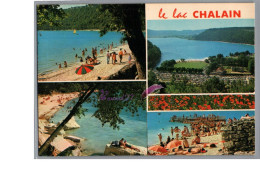 JURA 39 - Le Lac De Chalain La Plage Animé Fleur  - Andere & Zonder Classificatie