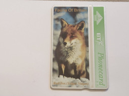 United Kingdom-(BTG-149)-Fauna Of Britain-(1)-RED FOX-(160)(5units)(324H24917)(tirage-1.000)(price Cataloge-8.00£-mint - BT Emissions Générales