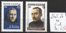 RUSSIE 2605-06 ** Côte 1 € - Unused Stamps