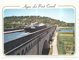 CPSM / CPM 10.5 X 15 Lot Et Garonne AGEN Le Pont Canal Au Dessus De La Garonne - Agen