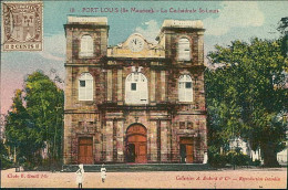 AFRICA - MAURITIUS / ILE MAURICE - PORT LOUIS - LA CATHEDRALE ST. LOUIS - PHOT. L'ABEILLE - MAILED 1924 / STAMP (12575) - Maurice