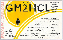 Ad9246 - SCOTLAND - RADIO FREQUENCY CARD  -  1950 - Radio