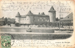 SUISSE - Arsenal De Morges - Vue Générale - Bateaux - Barques - Carte Postale Ancienne - Morges