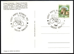 CYCLING - ITALIA PORTO RECANATI (MC) 1985 - 20^ TIRRENO ADRIATICO - 4^ TAPPA - SARNANO / PORTO RECANATI - C.U. - A - Cycling