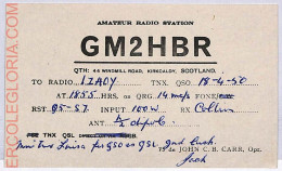 Ad9247 - SCOTLAND - RADIO FREQUENCY CARD  -  1950 - Radio