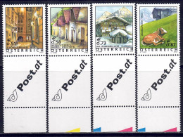 Österreich 2002 - Ferienland, MiNr. 2363 - 2366 Mit Allongen, Postfrisch ** / MNH - Nuovi