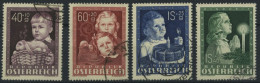 ÖSTERREICH 929-32 O, 1949, Glückliche Kindheit, Prachtsatz, Mi. 85.- - Sonstige & Ohne Zuordnung