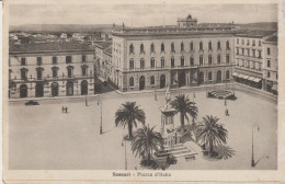 22-Sassari-Sardegna-Piazza D'Italia-v.1936 X Paternò-Catania-Commemorativo 10c. Bimillenario Oraziano - Nuoro