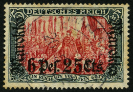 DP IN MAROKKO 58IAa O, 1911, 6 P. 25 C. Auf 5 M., Friedensdruck, Feinst (etwas Unfrisch), Gepr. Bothe, Mi. 420.- - Deutsche Post In Marokko