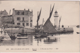 FRANCE - BELLE-ISLE-EN-MER. Sauzon - L'Entree Du Port. 1929 - Other & Unclassified