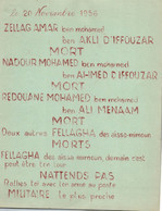 TRACT PROPAGANDE OAS  GUERRE D ALGERIE / FLN / FELLAGHAS - Documenti Storici