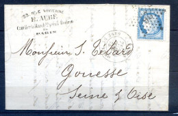 200324 LETTRE Avec 60A Oblitéré étoile De Paris 26 - 1849-1876: Klassik