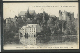 Maine Et Loire , Montreuil Bellay , Vue Générale ( Nord Est ) Château Et Moulin Sur Le Thouet - Montreuil Bellay