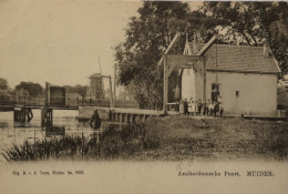 Muiden (NH) Amsterdamsche Poort (Molen) Ca 1900 Topkaart - Autres & Non Classés