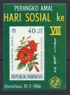 Indonésie Bloc N°5** (MNH) 1966 - Fleurs "Hibiscus" - Indonésie