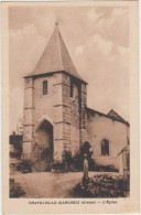 Chatelus Le Marcheix , Creuse. L'Eglise. CPA Sépia Timbrée, Circulé En 1952.  2 Scans, Excellent état. - Sonstige & Ohne Zuordnung