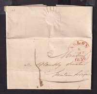 DDGG 073 - Lettre Précurseur ARLON 1836 Vers FONTAINE L'EVEQUE - Port 5 Décimes - Indice Herlant 13 = 22.50 Euros - 1830-1849 (Belgique Indépendante)