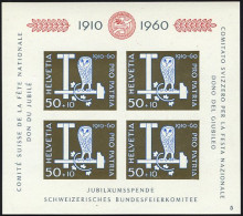 SCHWEIZ BUNDESPOST Bl. 17 **, 1960, Block Pro Patria, Pracht, Mi. 40.- - Bloques & Hojas