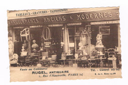 D 75 - Cpa - Publicité - RUGEL ANTIQUAIRE - Vente En Commerce - Rue Hauteville - - District 10