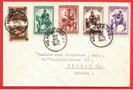 Lettre Censurée 20.12.1941, Avec Série, Geöffnet 298, 275, Pour Zürich - WW II (Covers & Documents)