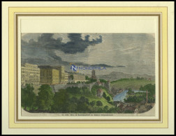 BERN, Teilansicht, Kolorierter Holzstich Von 1860 - Lithografieën