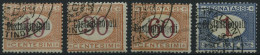 POST IM AUSLAND P 1-4 O, Italienische Post In Der Levante: 1922, 10 C. - 1 L. Constantinopel, 4 Prachtwerte, Mi. 140.- - Andere & Zonder Classificatie