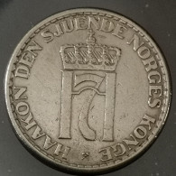 Monnaie Norvège - 1954 - 1 Krone - Haakon VII - Norvège