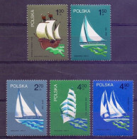Poland 1974 Mi 2317-2321 Fi 2170-2174 MNH  (ZE4 PLD2317-2321) - Sailing