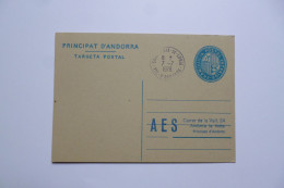 PRINCIPAT  D'ANDORRA  -  Targeta Postal  -  AES  -  Entier Postal  -  ANDORRA  -  ANDORRE - Andorra