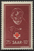 SAARLAND 292 **, 1950, 25 Fr. Rotes Kreuz, Pracht, Mi. 34.- - Other & Unclassified