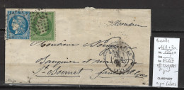 France - Lettre Du 02/09/1871- Deuxieme Jour Du Tarif Postal à 25 Cts - Marseille - Yvert 46B + 20 - 1849-1876: Klassik