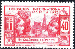 NUOVA CALEDONIA, NEW CALEDONIA, MOSTRA INTERNAZIONALE PARIGI, 1937, NUOVI (MLH*) Mi:NC 202, Scott:NC 210, Yt:NC 168 - Unused Stamps