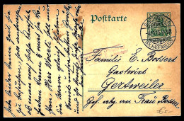 COURRIER DE BISCHWILLER - 1908 - POUR GERTWEILER - AFF: 5Pf GERMANIA - - Brieven En Documenten