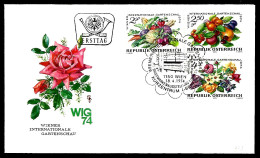 FDC DE VIENNE - EXPOSITION THÈME JARDINS - 1974 -  - Landwirtschaft