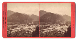 Stereo-Fotografie Baldi & Würthle, Salzburg, Ansicht Ischl, Blick Auf Die Stadt Vom Siriuskogel Aus Gesehen  - Photos Stéréoscopiques