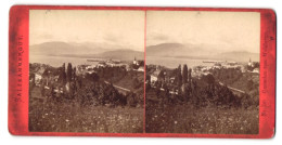 Stereo-Fotografie Baldi & Würthle, Salzburg, Ansicht Gmunden, Blick Vom Weinberge Nach Der Stadt  - Fotos Estereoscópicas