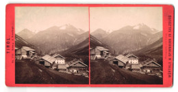 Stereo-Fotografie Würthle & Spinnhirn, Salzburg, Ansicht Rofen, Teilansicht Des Ortes Gegen Den Ramolkogl  - Stereoscopio
