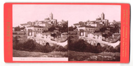 Stereo-Foto G. Brogi, Firenze, Ansicht Massa Marittima, Panorama Die Massa Marittima  - Stereoscoop