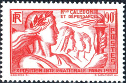 NUOVA CALEDONIA, NEW CALEDONIA, MOSTRA INTERNAZIONALE PARIGI, 1937, NUOVI (MLH*) Mi:NC 204, Scott:NC 212, Yt:NC 170 - Unused Stamps