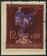 FREDERSDORF F 903 BrfStk, 1945, 12 Pf. Goldschmiedekunst Auf Knappem Briefstück, Pracht, Signiert U.a. I. Sturm - Private & Local Mails