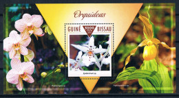 Bloc Sheet Fleurs Orchidées Flowers Orchids  Neuf  MNH **  Guine Bissau 2015 - Orquideas