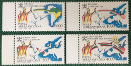 1992 - Vaticano - I Viaggi Del Papa - Serie Quattro Valori - Nuovi - Unused Stamps