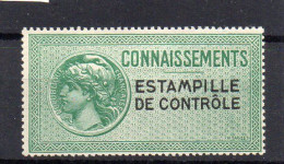 !!! FISCAUX, CONNAISSEMENT N°17c LEGENDE SUR DEUX LIGNES NEUF* SIGNE CALVES - Zegels