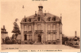 19. CPA - EGLETONS - Mairie - Ptt - Poste - Monument Aux Morts - - Egletons