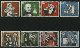 BUNDESREPUBLIK 243-46,270-73 **, 1956/7, Kinderpflege Und Kohlebergbau, 2 Prachtsätze, Mi. 42.- - Unused Stamps
