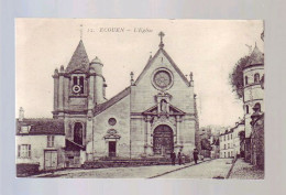 95 - ECOUEN - L'ÉGLISE - ANIMÉE -  - Ecouen