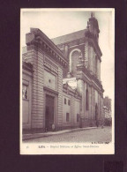 59 - LILLE - HOPITAL MILITAIRE ET ÉGLISE SAINT-ETIENNE - ANIMÉE -  - Lille